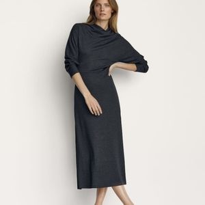 Massimo Dutti long sleeve high neck dress